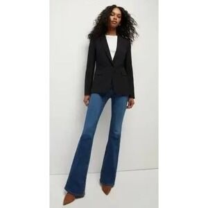 VERONICA BEARD Classic Black Jacket Blazer Suiting One Button Timeless Office 0
